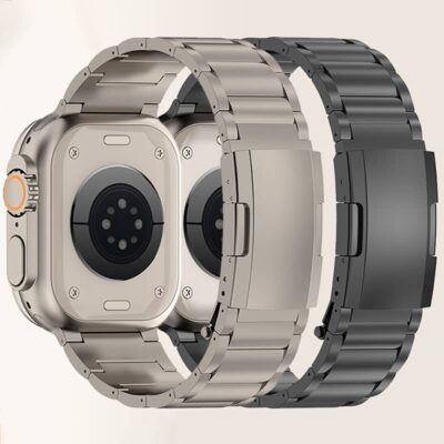 Apple watch バンド  チタン合金 ベルト Apple Watch 42/44/45/46/49mmバンド アップルウォッチ バンド 取付簡単 全3色  SKU:IPC04022025011