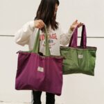 ショッピングバッグ  折りたたみバッグ 収納バッグ レジ袋 折りたたみ エコバッグ トートバッグ L-Size/M-Size お買い物バッグ 肩掛け 手提げ 大容量 折り畳み エコバッグ 全5色 SKU:IPC04052025016