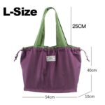 ショッピングバッグ  折りたたみバッグ 収納バッグ レジ袋 折りたたみ エコバッグ トートバッグ L-Size/M-Size お買い物バッグ 肩掛け 手提げ 大容量 折り畳み エコバッグ 全5色 SKU:IPC04052025016 - 画像 (6)