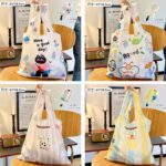 ショッピングバッグ  折りたたみバッグ 収納バッグ レジ袋 折りたたみ エコバッグ トートバッグ お買い物バッグ 肩掛け 手提げ 大容量 折り畳み エコバッグ 全4色 SKU:IPC04052025019 - 画像 (2)