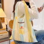 ショッピングバッグ  折りたたみバッグ 収納バッグ レジ袋 折りたたみ エコバッグ トートバッグ お買い物バッグ 肩掛け 手提げ 大容量 折り畳み エコバッグ 全4色 SKU:IPC04052025019 - 画像 (3)