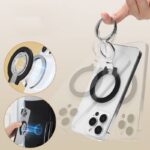 両面強磁石 MagSafe対応 スマホスタンド360度回転 マグネット式 スマホスタンド マグセーフ iPhoneリングホルダー バンカーリング 角度調整 スタンド  全4色  SKU:IPC04072025005 - Image 12