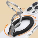 両面強磁石 MagSafe対応 スマホスタンド360度回転 マグネット式 スマホスタンド マグセーフ iPhoneリングホルダー バンカーリング 角度調整 スタンド  全4色  SKU:IPC04072025005 - Image 11