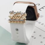 アップルウォッチ バンド チャーム Apple Watch バンド チャーム apple watch アクセサリー Apple Watch バンド ベルト アクセサリー キラキラ デコレーション アップルウォッチ 全16色 SKU:IPC04172025014 - Image 6