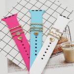アップルウォッチ バンド チャーム Apple Watch バンド チャーム apple watch アクセサリー Apple Watch バンド ベルト アクセサリー キラキラ デコレーション アップルウォッチ 全16色 SKU:IPC04172025014 - Image 2
