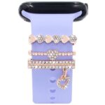アップルウォッチ バンド チャーム Apple Watch バンド チャーム apple watch アクセサリー Apple Watch バンド ベルト アクセサリー キラキラ デコレーション アップルウォッチ 全6色 SKU:IPC04172025015 - 画像 (7)