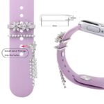 アップルウォッチ バンド チャーム Apple Watch バンド チャーム apple watch アクセサリー Apple Watch バンド ベルト アクセサリー キラキラ デコレーション アップルウォッチ 全6色 SKU:IPC04172025015 - 画像 (5)