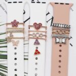 アップルウォッチ バンド チャーム Apple Watch バンド チャーム apple watch アクセサリー Apple Watch バンド ベルト アクセサリー キラキラ デコレーション アップルウォッチ 全30色 SKU:IPC04172025016 - Image 55