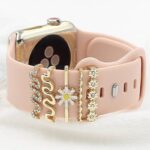 アップルウォッチ バンド チャーム Apple Watch バンド チャーム apple watch アクセサリー Apple Watch バンド ベルト アクセサリー キラキラ デコレーション アップルウォッチ 全30色 SKU:IPC04172025016 - Image 44