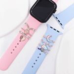 アップルウォッチ バンド チャーム Apple Watch バンド チャーム apple watch アクセサリー Apple Watch バンド ベルト アクセサリー キラキラ デコレーション アップルウォッチ 全4色 SKU:IPC04172025018 - Image 3