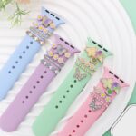 アップルウォッチ バンド チャーム Apple Watch バンド チャーム apple watch アクセサリー Apple Watch バンド ベルト アクセサリー キラキラ デコレーション アップルウォッチ  全4色  SKU:IPC04172025024 - Image 4