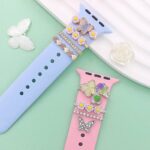 アップルウォッチ バンド チャーム Apple Watch バンド チャーム apple watch アクセサリー Apple Watch バンド ベルト アクセサリー キラキラ デコレーション アップルウォッチ  全4色  SKU:IPC04172025024 - Image 3