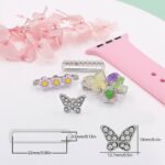 アップルウォッチ バンド チャーム Apple Watch バンド チャーム apple watch アクセサリー Apple Watch バンド ベルト アクセサリー キラキラ デコレーション アップルウォッチ  全4色  SKU:IPC04172025024 - Image 6