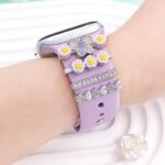 アップルウォッチ バンド チャーム Apple Watch バンド チャーム apple watch アクセサリー Apple Watch バンド ベルト アクセサリー キラキラ デコレーション アップルウォッチ  全4色  SKU:IPC04172025024 - Image 5