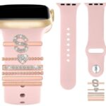 アップルウォッチ バンド チャーム Apple Watch バンド チャーム A〜Zまで apple watch アクセサリー Apple Watch バンド ベルト アクセサリー キラキラ デコレーション アップルウォッチ 金具 全3色  SKU:IPC04172025025