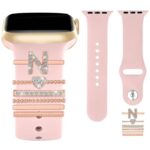 アップルウォッチ バンド チャーム Apple Watch バンド チャーム A〜Zまで apple watch アクセサリー Apple Watch バンド ベルト アクセサリー キラキラ デコレーション アップルウォッチ 金具 全3色  SKU:IPC04172025025 - 画像 (5)