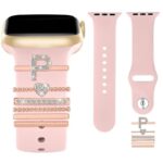 アップルウォッチ バンド チャーム Apple Watch バンド チャーム A〜Zまで apple watch アクセサリー Apple Watch バンド ベルト アクセサリー キラキラ デコレーション アップルウォッチ 金具 全3色  SKU:IPC04172025025 - 画像 (3)