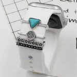アップルウォッチ バンド チャーム Apple Watch バンド チャーム apple watch アクセサリー Apple Watch バンド ベルト アクセサリー キラキラ デコレーション アップルウォッチ 全6色 SKU:IPC04172025029 - 画像 (5)