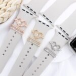 アップルウォッチ バンド チャーム Apple Watch バンド チャーム apple watch アクセサリー Apple Watch バンド ベルト アクセサリー キラキラ デコレーション アップルウォッチ 全3色 SKU:IPC04172025030 - 画像 (2)
