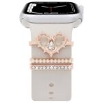 アップルウォッチ バンド チャーム Apple Watch バンド チャーム apple watch アクセサリー Apple Watch バンド ベルト アクセサリー キラキラ デコレーション アップルウォッチ 全3色 SKU:IPC04172025030 - 画像 (8)