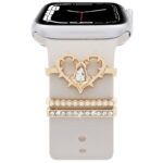 アップルウォッチ バンド チャーム Apple Watch バンド チャーム apple watch アクセサリー Apple Watch バンド ベルト アクセサリー キラキラ デコレーション アップルウォッチ 全3色 SKU:IPC04172025030 - 画像 (7)