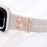 アップルウォッチ バンド チャーム Apple Watch バンド チャーム apple watch アクセサリー Apple Watch バンド ベルト アクセサリー キラキラ デコレーション アップルウォッチ 全3色 SKU:IPC04172025030 - 画像 (3)