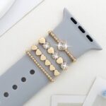 アップルウォッチ バンド チャーム Apple Watch バンド チャーム apple watch アクセサリー Apple Watch バンド ベルト アクセサリー キラキラ デコレーション アップルウォッチ 全4色 SKU:IPC04172025031 - 画像 (4)