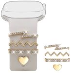 アップルウォッチ バンド チャーム Apple Watch バンド チャーム apple watch アクセサリー Apple Watch バンド ベルト アクセサリー キラキラ デコレーション アップルウォッチ 全4色 SKU:IPC04172025031 - 画像 (6)