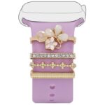 アップルウォッチ バンド チャーム Apple Watch バンド チャーム apple watch アクセサリー Apple Watch バンド ベルト アクセサリー キラキラ デコレーション アップルウォッチ 全3色 SKU:IPC04172025032 - 画像 (8)