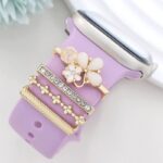 アップルウォッチ バンド チャーム Apple Watch バンド チャーム apple watch アクセサリー Apple Watch バンド ベルト アクセサリー キラキラ デコレーション アップルウォッチ 全3色 SKU:IPC04172025032 - 画像 (4)
