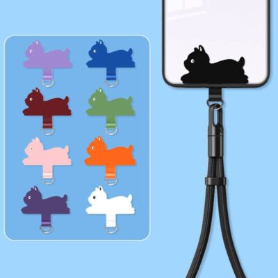 TPU製 スマホストラップ用 背面 シールパッド 薄型 0.6mm ネックストラップ ストラップホルダー対応シールパッド 多機種対応 全9色 SKU:IPC04182025014