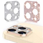 iPhone16/16Plus カメラ保護フィルム ダイヤモンド メタル カメラレンズプロテクター iPhone16Pro/16ProMax レンズ 液晶保護シート iPhone16シリーズ対応 カメラレンズ保護リングカバー 貼り付け簡単 全5色 SKU:IPC08232023002LS - 画像 (11)