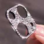 iPhone16/16Plus カメラ保護フィルム ダイヤモンド メタル カメラレンズプロテクター iPhone16Pro/16ProMax レンズ 液晶保護シート iPhone16シリーズ対応 カメラレンズ保護リングカバー 貼り付け簡単 全5色 SKU:IPC08232023002LS - 画像 (6)