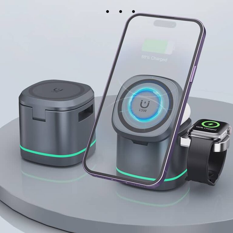 折れ畳式 3in1ワイヤレス充電器 Apple watch &Air Pods充電充電可能