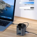 Magsafe充電器 PD15W 快速充電器機能 8in1 Type-c USBハブ 4K HDMI出力 PD充電対応 USB3.0 ハブ HDMI 変換アダプター usbハブ 3.0 高速伝送 互換性高 変換アダプタ ケーブル 変換ケーブル SKU:IPC10252023015LS - Image 9