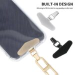 ステンレス製 スマホストラップ用 背面 シールパッド 0.4mm ネックストラップ ストラップホルダー アクセサリー 全3色 SKU:IPC11222023010LS - Image 7