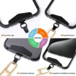 ステンレス製 スマホストラップ用 背面 シールパッド 0.4mm ネックストラップ ストラップホルダー アクセサリー 全3色 SKU:IPC11222023010LS - Image 14