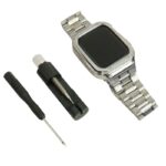 Apple watch S10 46mm一体型 バンドApple Watch 44/45mm ステンレス製 一体型 バンド Apple Watch 49mm アップルウォッチ バンド