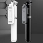 三脚付き自撮り棒 Q01 スマホスタンド 三脚ホルダー スマホ用クリップ スマートフォンホルダー1.10mまで伸びる リモコン付き 全2色 SKU:PC04182023045LS - Image 2