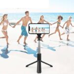 三脚付き自撮り棒 Q01 スマホスタンド 三脚ホルダー スマホ用クリップ スマートフォンホルダー1.10mまで伸びる リモコン付き 全2色 SKU:PC04182023045LS - Image 14