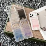 iPhone17 2in1 PC+TPU ケース カード収納可能