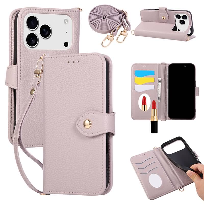 AC08072025017-04 iPhone 17 手帳型ケース ストラップ付属