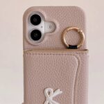 iPhone 17 手帳型ケース 腕ストラップ付属 iPhone 16e対応手帳型ケース iPhone16 PUレザー ケース