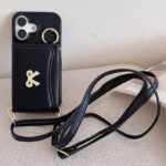 iPhone 17 手帳型ケース 腕ストラップ付属 iPhone 16e対応手帳型ケース iPhone16 PUレザー ケース