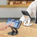 Qi2 3in1ワイヤレス充電器 PD15W 快速充電器 Apple watch &Air Pods充電可能 折れ畳式 ワイヤレス充電 スタンド機能