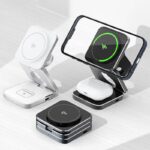 Qi2 3in1ワイヤレス充電器 PD15W 快速充電器 Apple watch &Air Pods充電可能 折れ畳式 ワイヤレス充電 スタンド機能