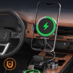 MagSafe対応 強磁力 車載ホルダー 15W ワイヤレス充電器