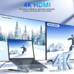 8in1 USBハブ付き PCスタンド パソコンスタンド ノートPCスタンド 折り畳み アルミ タブレット