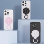 両面吸着 スマホリング 吸盤 スマホ リングホルダー シリコン 落下防止 スマートフォン リング