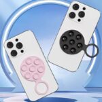 両面吸着 スマホリング 吸盤 スマホ リングホルダー シリコン 落下防止 スマートフォン リング